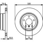 Bremsscheibe HA 0 986 479 442 Bremsscheibe HA 0 986 479 442