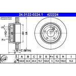 Bremsscheibe Bmw T. X3 2.0-3.0 04-11 24.0122-0224.1 Bremsscheibe Bmw T. X3 2.0-3.0 04-11 24.0122-0224.1