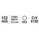 Meissel 12X152Mm yt-47148