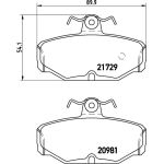 BREMBO Bremsbelagsatz, Scheibenbremse P 24 079 BREMBO Bremsbelagsatz, Scheibenbremse P 24 079