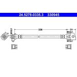 ATE Bremsschlauch 24.5278-0335.3 ATE Bremsschlauch 24.5278-0335.3
