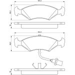 Bosch Bremsbelagsatz 0 986 466 403