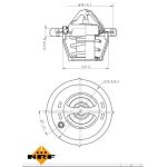 NRF Kühlmittelthermostat 725182 NRF Kühlmittelthermostat 725182