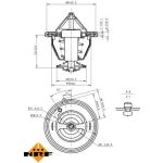Thermostat, Kühlmittel 725132 Thermostat, Kühlmittel 725132