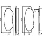 Bosch Bremsbelagsatz 0 986 494 345 Bosch Bremsbelagsatz 0 986 494 345