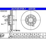 Bremsscheibe Vw S. A100/A4/A6/Passat 96-/A8 99 24.0125-0105.1 Bremsscheibe Vw S. A100/A4/A6/Passat 96-/A8 99 24.0125-0105.1
