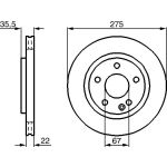 Bremsscheibe VA 0 986 478 474 Bremsscheibe VA 0 986 478 474