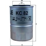 MAHLE Kraftstofffilter KC 82D MAHLE Kraftstofffilter KC 82D