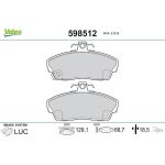 Valeo Bremsbelagsatz 598512 Valeo Bremsbelagsatz 598512