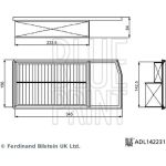 BluePrint Luftfilter ADL142231 BluePrint Luftfilter ADL142231