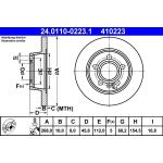 Bremsscheibe Vw T. Sharan 95-10 24.0110-0223.1 Bremsscheibe Vw T. Sharan 95-10 24.0110-0223.1