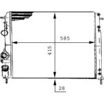 MAHLE Kühler, Motorkühlung CR 493 000S MAHLE Kühler, Motorkühlung CR 493 000S