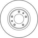 Bremsscheibe Citroen P. Xm 2.0-3.0 V6 89-00 DF1225 Bremsscheibe Citroen P. Xm 2.0-3.0 V6 89-00 DF1225