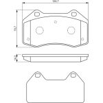Bosch Bremsbelagsatz 0 986 494 551 Bosch Bremsbelagsatz 0 986 494 551