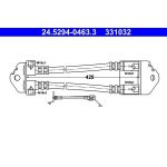 ATE Bremsschlauch 24.5294-0463.3 ATE Bremsschlauch 24.5294-0463.3