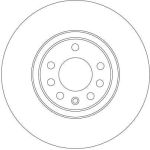 Bremsscheibe Opel P. Zafira B/Astra H/Meriva B 1.6/1.7/1.9Cdti 308Mm DF4246 Bremsscheibe Opel P. Zafira B/Astra H/Meriva B 1.6/1.7/1.9Cdti 308Mm DF4246