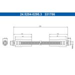 ATE Bremsschlauch 24.5204-0295.3 ATE Bremsschlauch 24.5204-0295.3