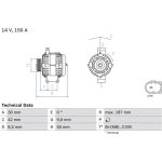 Lichtmaschine 0 986 080 040 Lichtmaschine 0 986 080 040