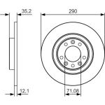 Bremsscheibe 0 986 479 C25