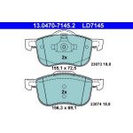 Bremsbelagsatz Volvo P. S60/S80/V70/Xc70 2,0-3,0 98-10 Keramik 13.0470-7145.2 Bremsbelagsatz Volvo P. S60/S80/V70/Xc70 2,0-3,0 98-10 Keramik 13.0470-7145.2