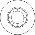 Bremsscheibe Hyundai P. Accent/Pony 89-99 DF1958 Bremsscheibe Hyundai P. Accent/Pony 89-99 DF1958