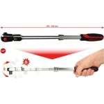 KS TOOLS Kniehebel-Teleskopknarre 1/2 CHROMEplus, 72 Zähne 914.1220