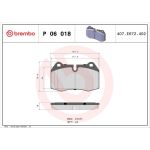 BREMBO Bremsklötze VA P 06 018 BREMBO Bremsklötze VA P 06 018
