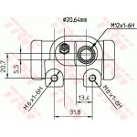 TRW Radbremszylinder BWF126 TRW Radbremszylinder BWF126