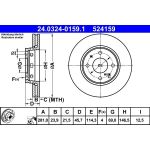 BREMSSCHEIBE MITSUBISHI P. CARISMA 1,6-1,8/1,9 DI-D 95-06 POWER DISC281 X 23,9 24.0324-0159.1 BREMSSCHEIBE MITSUBISHI P. CARISMA 1,6-1,8/1,9 DI-D 95-06 POWER DISC281 X 23,9 24.0324-0159.1