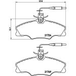BREMBO Bremsklötze VA P 61 056 BREMBO Bremsklötze VA P 61 056