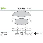 Valeo Bremsbelagsatz 598258 Valeo Bremsbelagsatz 598258