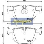 Japanparts Bremsbeläge PP-0116AF Japanparts Bremsbeläge PP-0116AF