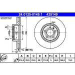 ATE Bremsscheibe VW S. A6 04 24.0125-0149.1 ATE Bremsscheibe VW S. A6 04 24.0125-0149.1