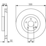 Bremsscheibe VA 0 986 479 415 Bremsscheibe VA 0 986 479 415