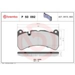 BREMBO Bremsklötze VA P 50 092 BREMBO Bremsklötze VA P 50 092