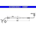 ATE Bremsschlauch 24.5236-0430.3 ATE Bremsschlauch 24.5236-0430.3