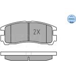 MEYLE Bremsbelagsatz Mitsubishi Galant 92- Mit Sensor 025 217 0615/W MEYLE Bremsbelagsatz Mitsubishi Galant 92- Mit Sensor 025 217 0615/W