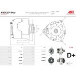 A4042(P-INA) AS-PL Lichtmaschine (Generator) A4042(P-INA)