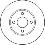 Bremsscheibe Nissan P.Almera DF4018 Bremsscheibe Nissan P.Almera DF4018