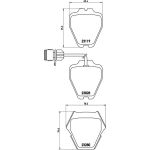 BREMBO Bremsklötze VA P 85 054