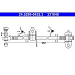 ATE Bremsschlauch 24.5299-0452.3 ATE Bremsschlauch 24.5299-0452.3