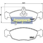 Japanparts Bremsbeläge PP-0315AF Japanparts Bremsbeläge PP-0315AF