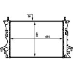 Kühler, Motorkühlung CR 459 000S Kühler, Motorkühlung CR 459 000S
