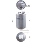 MAHLE Kraftstofffilter KL 476D MAHLE Kraftstofffilter KL 476D