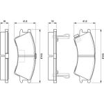 Bosch Bremsbelagsatz 0 986 424 575 Bosch Bremsbelagsatz 0 986 424 575