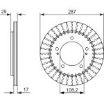 Bosch Bremsscheibe Vorderachse 0 986 479 486 Bosch Bremsscheibe Vorderachse 0 986 479 486