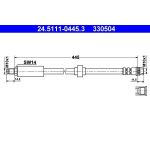 ATE Bremsschlauch 24.5111-0445.3 ATE Bremsschlauch 24.5111-0445.3