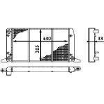 MAHLE Kühler, Motorkühlung CR 412 000S MAHLE Kühler, Motorkühlung CR 412 000S