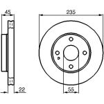 Bosch Bremsscheibe Vorderachse 0 986 478 219 Bosch Bremsscheibe Vorderachse 0 986 478 219