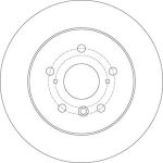 Bremsscheibe Lexus T. Es 3.5 06-12 beschichtet DF6176 Bremsscheibe Lexus T. Es 3.5 06-12 beschichtet DF6176
